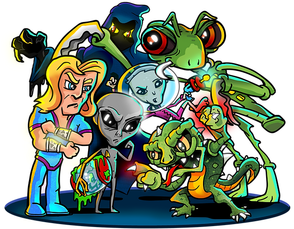 personages ufo wave game